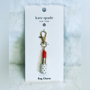 Kate Spade x Target lipstick Bag Charm limited edition NWT